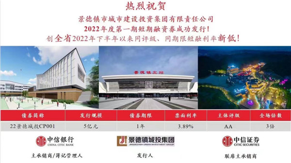 奮進(jìn)新征程，建功新時(shí)代——市城投集團(tuán)第一期短期融資卷成功發(fā)行五億元